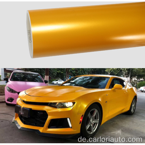 Satin Metallic Yellow Wrap Vinyl